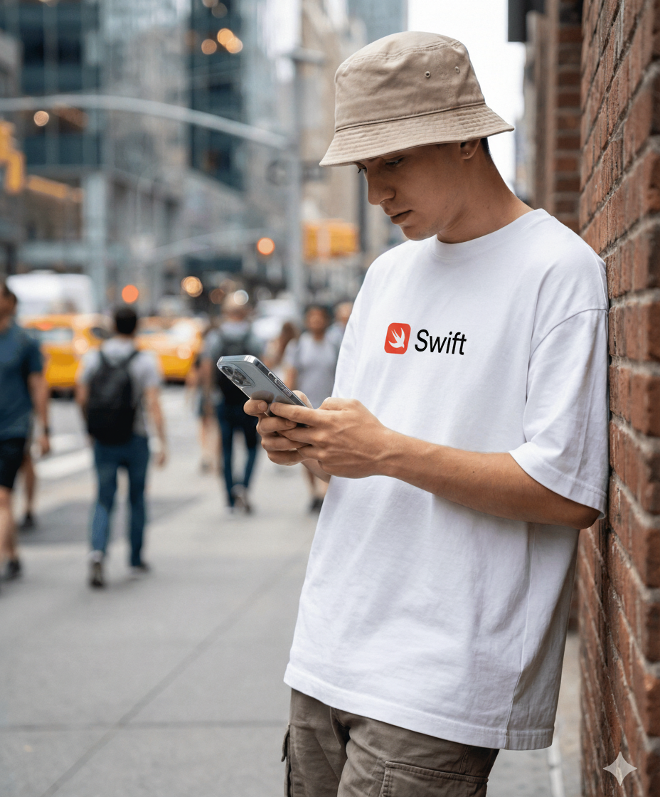 White Product with Model